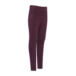 Leggings da equitazione Imperial Riding Tessy FullGrip BAMBINI Fico Viola