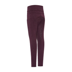 Leggings da equitazione Imperial Riding Tessy FullGrip BAMBINI Fico Viola