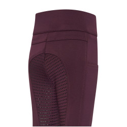 Leggings da equitazione Imperial Riding Tessy FullGrip BAMBINI Fico Viola