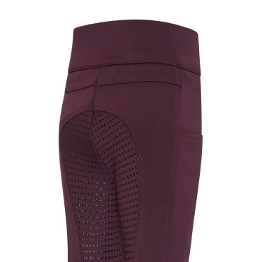 Leggings da equitazione Imperial Riding Tessy FullGrip BAMBINI Fico Viola