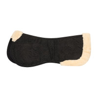 Ammortizzatore dorsale Imperial Riding in suede con pelliccia Nero