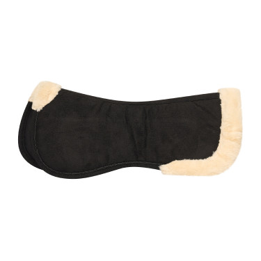 Ammortizzatore dorsale Imperial Riding in suede con pelliccia Nero