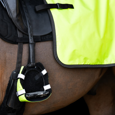 Scaldapiedi per staffe Imperial Riding Reflective confezione da 2 Giallo