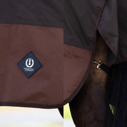 Coperta da esterno Imperial Riding Customized High Neck 300 g Marrone scuro / marrone chiaro