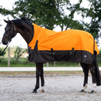 Coperta da esterno Imperial Riding Customized High Neck in pile Arancione / marrone scuro