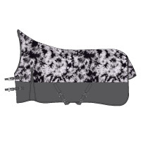 Coperta da esterno Imperial Riding Customized High Neck in pile Viola a quadri / grigio Coperta da esterno Imperial Riding Customized High Neck in pile Viola a quadri / grigio