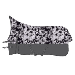 Coperta da esterno Imperial Riding Customized High Neck in pile Viola a quadri / grigio Coperta da esterno Imperial Riding Customized High Neck in pile Viola a quadri / grigio