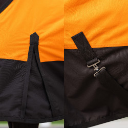 Coperta da esterno Imperial Riding Customized senza collo Arancione / marrone scuro Coperta da esterno Imperial Riding Customized senza collo Arancione / marrone scuro
