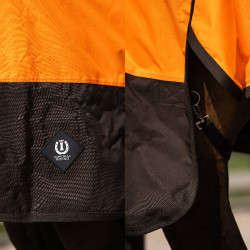 Coperta da esterno Imperial Riding Customized senza collo Arancione / marrone scuro Coperta da esterno Imperial Riding Customized senza collo Arancione / marrone scuro