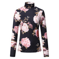 Maglia con collo alto Imperial Riding Flora donna Stampa floreale Motivi Maglia con collo alto Imperial Riding Flora donna Stampa floreale Motivi