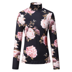 Maglia con collo alto Imperial Riding Flora donna Stampa floreale Motivi Maglia con collo alto Imperial Riding Flora donna Stampa floreale Motivi