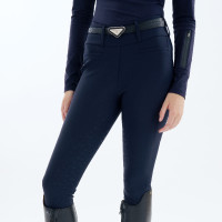 Leggings da equitazione Euro-Star Enforce winter FullGrip donna Amaranto Rosso