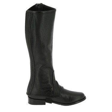 Mini-chaps Equithème in pelle Nero