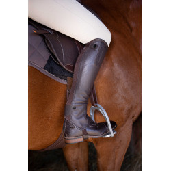 Mini-chaps Equithème Soft Avana Marrone