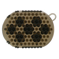 Guanto doppia faccia per strigliare e massaggiare Nero