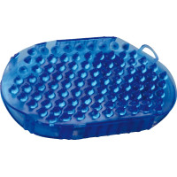 Guanto doppia faccia per strigliare e massaggiare Blu reale