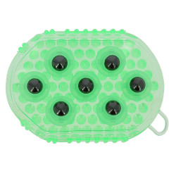 Guanto doppia faccia per strigliare e massaggiare Verde Guanto doppia faccia per strigliare e massaggiare Verde