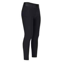 Leggings da equitazione Euro-Star Impress FullGrip per bambini Nero