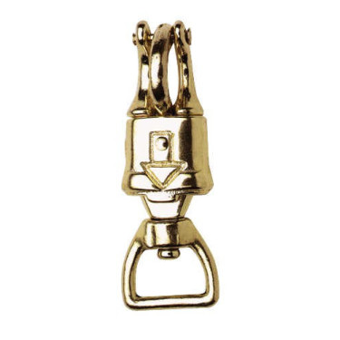 Moschettone di panico ottonato