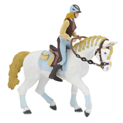 Figura Cavallerizza adulta Fashion blu Papo Figura Cavallerizza adulta Fashion blu Papo