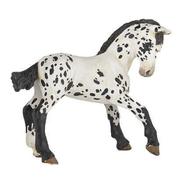 Figurina Puledro Appaloosa nero Papo Figurina Puledro Appaloosa nero Papo