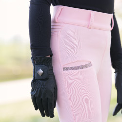 Leggings da equitazione Imperial Riding Comfi Sparks FullGrip bambini Zucchero filato