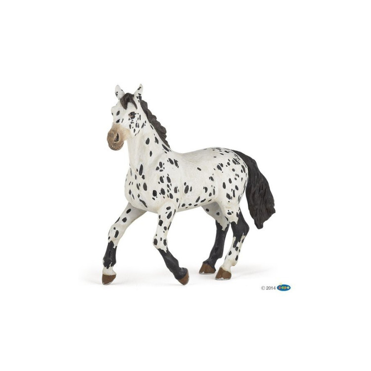 Figurina Appaloosa nera Papo
