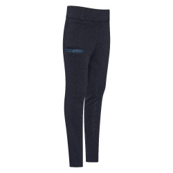 Leggings da equitazione Imperial Riding Comfi Sparks FullGrip bambini Marina Blu marino
