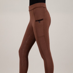 Leggings da equitazione da donna Imperial Riding Teddy FullGrip Bronzo Marrone Leggings da equitazione da donna Imperial Riding Teddy FullGrip Bronzo Marrone