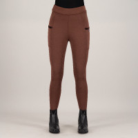 Leggings da equitazione da donna Imperial Riding Teddy FullGrip Bronzo Marrone