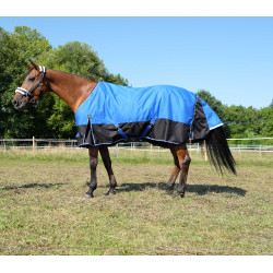 Coperta Equithème Tyrex 1200D Aisance Blu / nero Coperta Equithème Tyrex 1200D Aisance Blu / nero