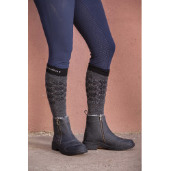 Calzini Equithème Snow Grigio mélange / rosa Calzini Equithème Snow Grigio mélange / rosa