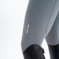 Pantaloni da equitazione Euro-Star Camillo original grip al ginocchio uomo Titanio Grigio