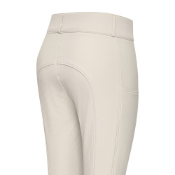 Pantaloni da equitazione da donna Imperial Riding Bilou FullGrip Grigio / sabbia Pantaloni da equitazione da donna Imperial Riding Bilou FullGrip Grigio / sabbia