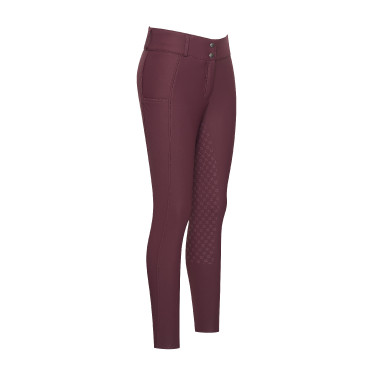 Pantaloni da equitazione da donna Imperial Riding Bilou FullGrip Fico Viola