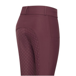Pantaloni da equitazione da donna Imperial Riding Bilou FullGrip Fico Viola