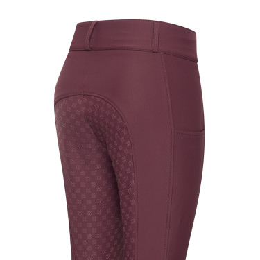 Pantaloni da equitazione da donna Imperial Riding Bilou FullGrip Fico Viola