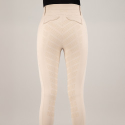 Pantaloni da equitazione Imperial Riding Fairytale FullGrip donna Grigio / sabbia