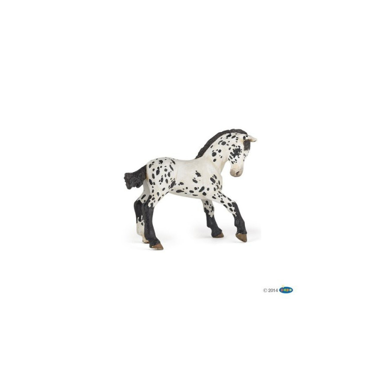 Figurina Puledro Appaloosa nero Papo