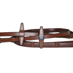 Redini in gomma T de T con fermagli Tabacco Marrone Redini in gomma T de T con fermagli Tabacco Marrone