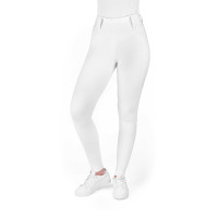 Leggings con fondo in silicone Equithème Alizé donna Bianco