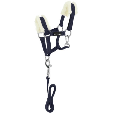 Mini-cavezza + lunghina Pony Academy Marina Blu marino