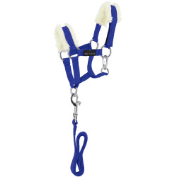 Mini-cavezza + lunghina Pony Academy Blu reale