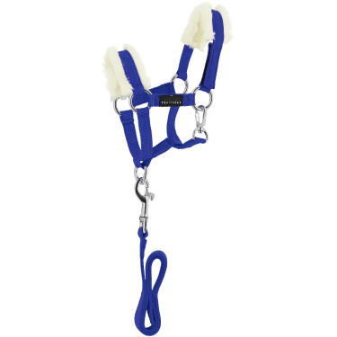 Mini-cavezza + lunghina Pony Academy Blu reale