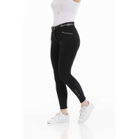 Pantaloni Equithème Claudine con fondello in silicone Nero