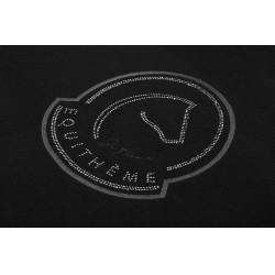 T-shirt Ti amo Equithème Rosalie Nero T-shirt Ti amo Equithème Rosalie Nero