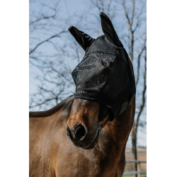 Maschera anti-mosche anti-UV Equithème Mesh Nero