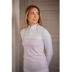 Polo PENELOPE - Debbie Bianco / rosa Polo PENELOPE - Debbie Bianco / rosa