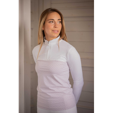 Polo PENELOPE - Debbie Bianco / rosa Polo PENELOPE - Debbie Bianco / rosa