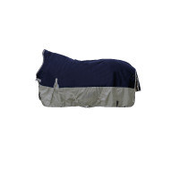Coperta highneck HKM Winnipeg 1200D 200g Blu scuro / grigio chiaro